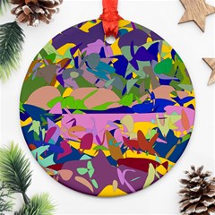 Shapes in retro colors              Ornament (Round)