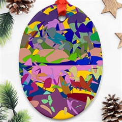 Shapes in retro colors              Ornament (Oval)