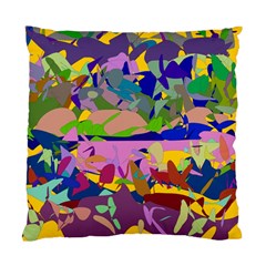 Shapes In Retro Colors        Standard Cushion Case (two Sides) by LalyLauraFLM