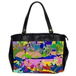 Shapes in retro colors              Oversize Office Handbag (2 Sides) Front