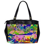 Shapes in retro colors              Oversize Office Handbag (2 Sides) Back