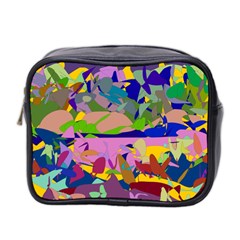 Shapes in retro colors              Mini Toiletries Bag (Two Sides)