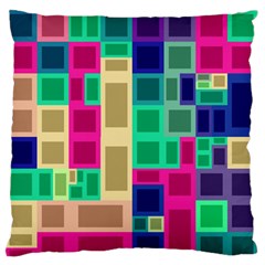 Rectangles And Squares        Standard Flano Cushion Case (two Sides) by LalyLauraFLM