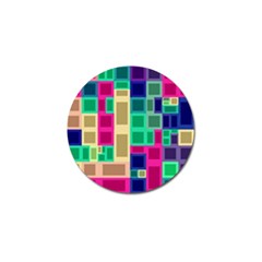 Rectangles And Squares              Golf Ball Marker (4 Pack) by LalyLauraFLM