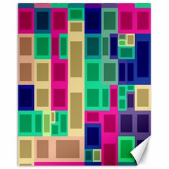 Rectangles And Squares              Canvas 16  X 20  by LalyLauraFLM