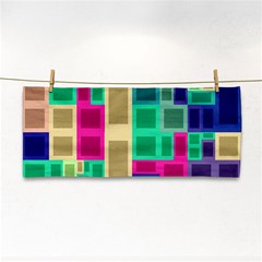 Rectangles And Squares              Hand Towel by LalyLauraFLM