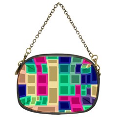 Rectangles And Squares         Chain Purse (two Sides) by LalyLauraFLM