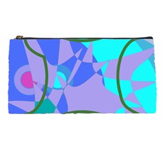 Purple Blue Shapes        Pencil Case