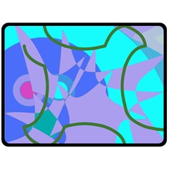 Purple Blue Shapes             Plate Mat by LalyLauraFLM