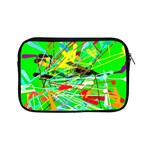 Colorful painting on a green background        Apple iPad Mini Protective Soft Case Front