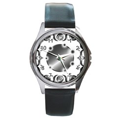 Metal Circle Background Ring Round Metal Watch