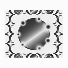 Metal Circle Background Ring Small Glasses Cloth