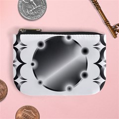 Metal Circle Background Ring Mini Coin Purses