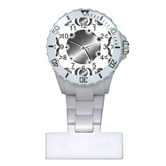 Metal Circle Background Ring Plastic Nurses Watch