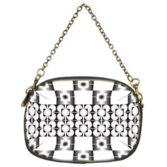 Pattern Background Texture Black Chain Purses (Two Sides) 