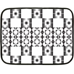 Pattern Background Texture Black Fleece Blanket (Mini)