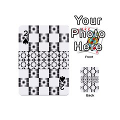 Pattern Background Texture Black Playing Cards 54 (Mini) 