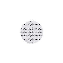 Black And White Wavy Stripes Pattern 1  Mini Buttons by dflcprints