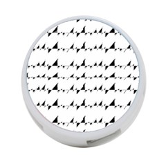 Black And White Wavy Stripes Pattern 4-port Usb Hub (one Side) by dflcprints