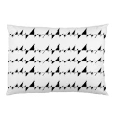 Black And White Wavy Stripes Pattern Pillow Case (two Sides) by dflcprints