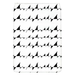 Black And White Wavy Stripes Pattern Flap Covers (s)  by dflcprints