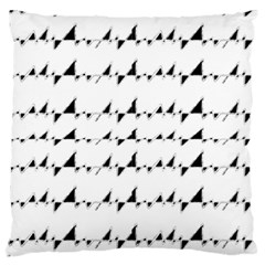 Black And White Wavy Stripes Pattern Standard Flano Cushion Case (one Side) by dflcprints