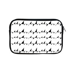 Black And White Wavy Stripes Pattern Apple Macbook Pro 13  Zipper Case