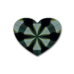 Lines Abstract Background Heart Coaster (4 pack) 