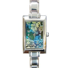 Fractal Formula Abstract Backdrop Rectangle Italian Charm Watch