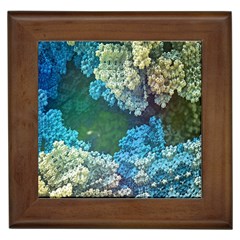 Fractal Formula Abstract Backdrop Framed Tiles