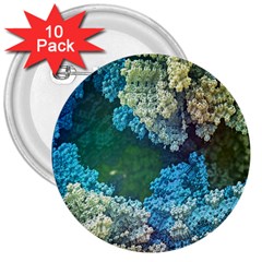 Fractal Formula Abstract Backdrop 3  Buttons (10 pack) 