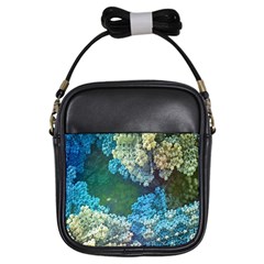 Fractal Formula Abstract Backdrop Girls Sling Bags