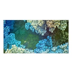 Fractal Formula Abstract Backdrop Satin Shawl