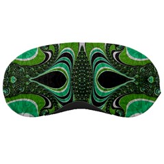 Fractal Art Green Pattern Design Sleeping Masks