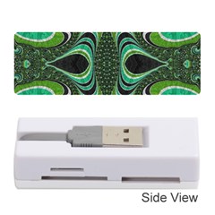 Fractal Art Green Pattern Design Memory Card Reader (Stick) 