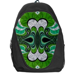 Fractal Art Green Pattern Design Backpack Bag