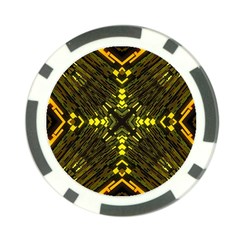 Abstract Glow Kaleidoscopic Light Poker Chip Card Guard (10 pack)