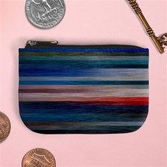 Background Horizontal Lines Mini Coin Purses