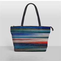 Background Horizontal Lines Shoulder Handbags