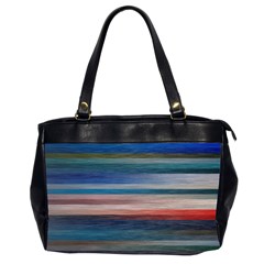 Background Horizontal Lines Office Handbags (2 Sides) 