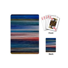 Background Horizontal Lines Playing Cards (Mini) 