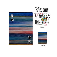 Background Horizontal Lines Playing Cards 54 (Mini) 