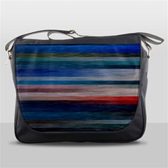 Background Horizontal Lines Messenger Bags