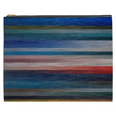 Background Horizontal Lines Cosmetic Bag (XXXL) 