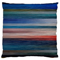 Background Horizontal Lines Large Flano Cushion Case (One Side)