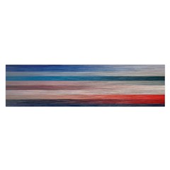 Background Horizontal Lines Satin Scarf (Oblong)