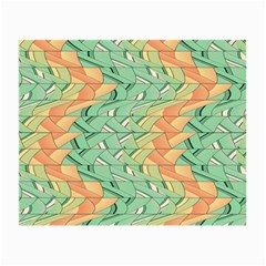 Emerald And Salmon Pattern Small Glasses Cloth by linceazul