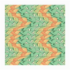 Emerald And Salmon Pattern Medium Glasses Cloth by linceazul