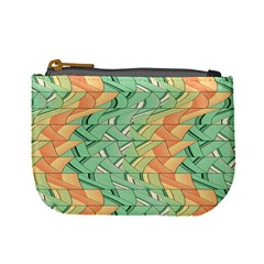 Emerald And Salmon Pattern Mini Coin Purses by linceazul