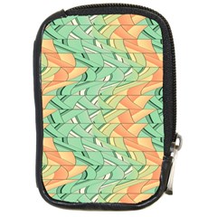 Emerald And Salmon Pattern Compact Camera Cases by linceazul